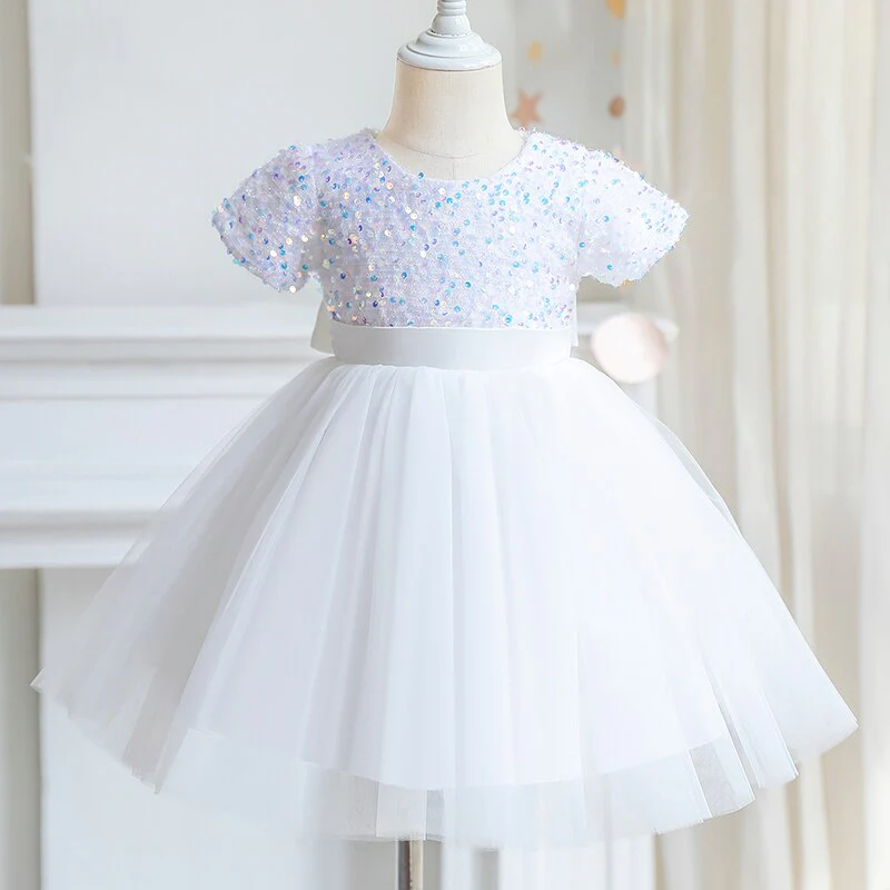 Robe cérémonie fille bustier pailleté