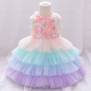 Robe bébé Licorne arc-en-ciel