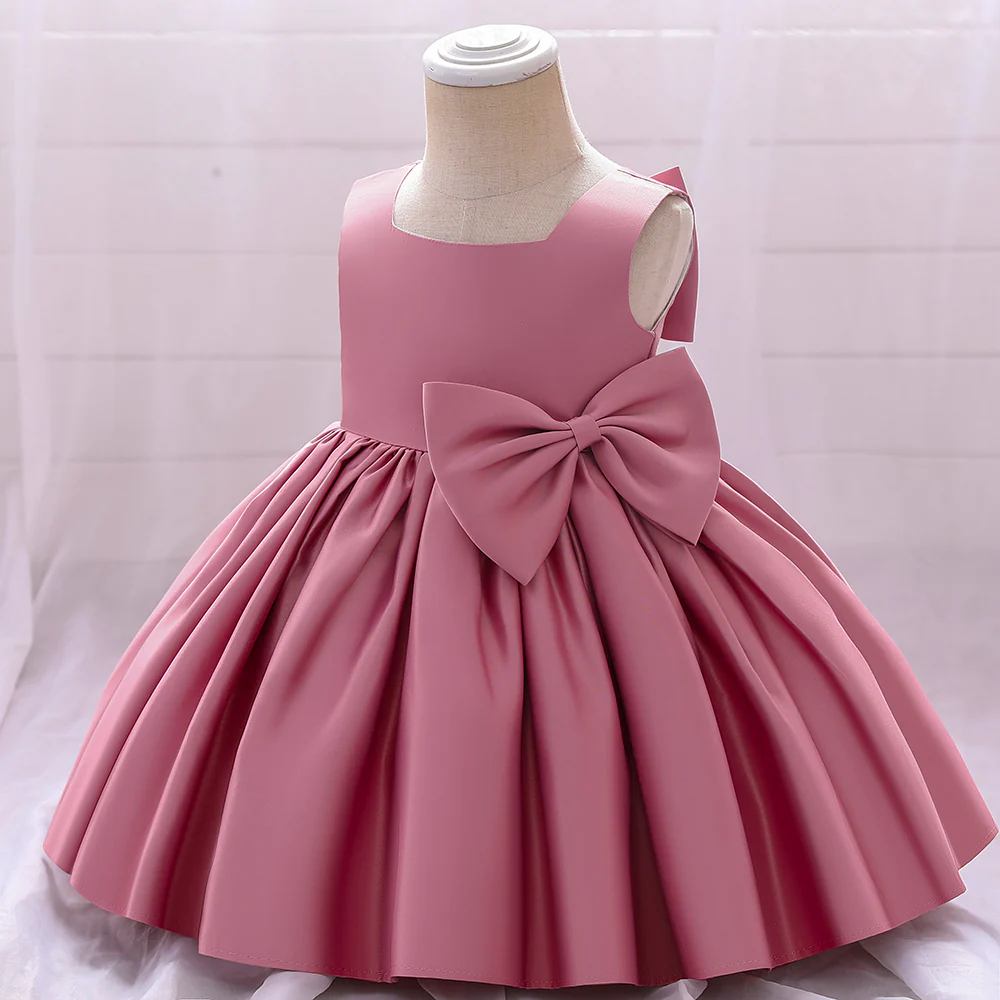 Robe cérémonie enfant satinée – Image 5