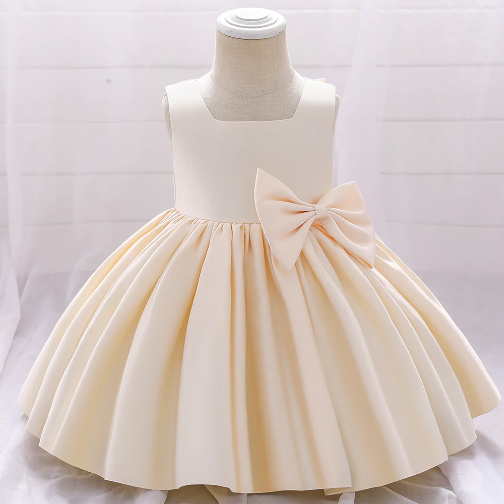 Robe cérémonie enfant satinée – Image 2