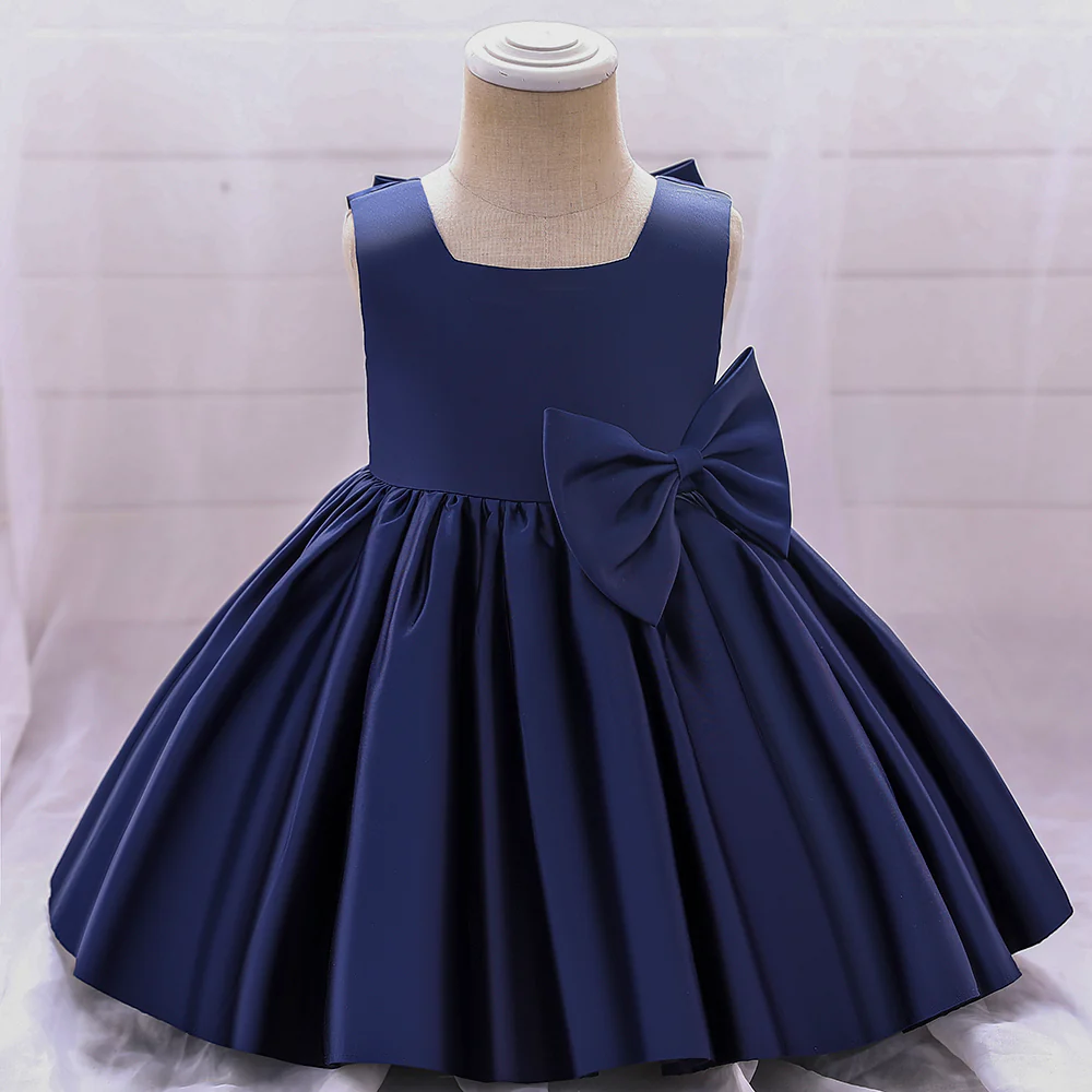 Robe cérémonie enfant satinée – Image 8
