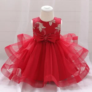 Robe cérémonie bébé fille tulipe
