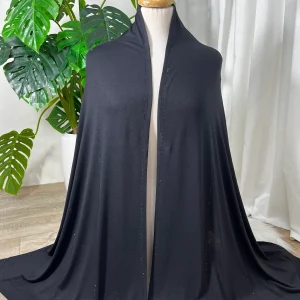 Chal perlé lycra -basic- Nuances Noir & Gris