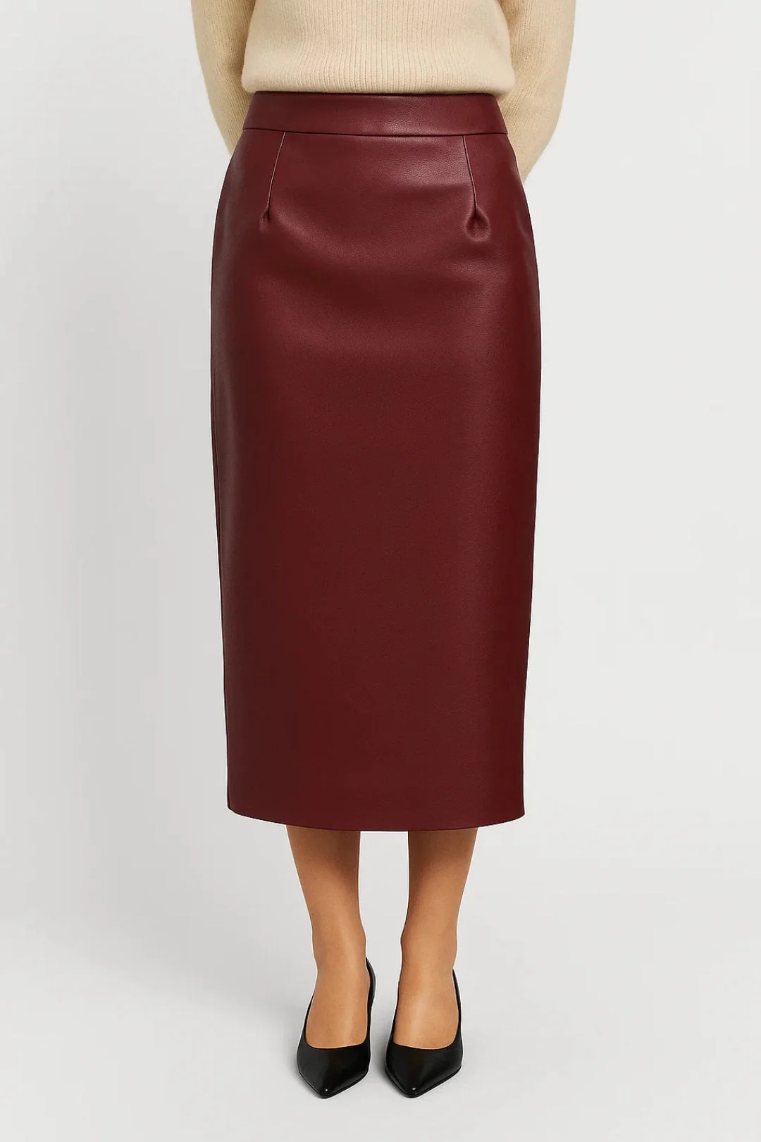 Jupe Femme | taille haute | silhouette épurée et élégante pour Mi-Saison – Image 3