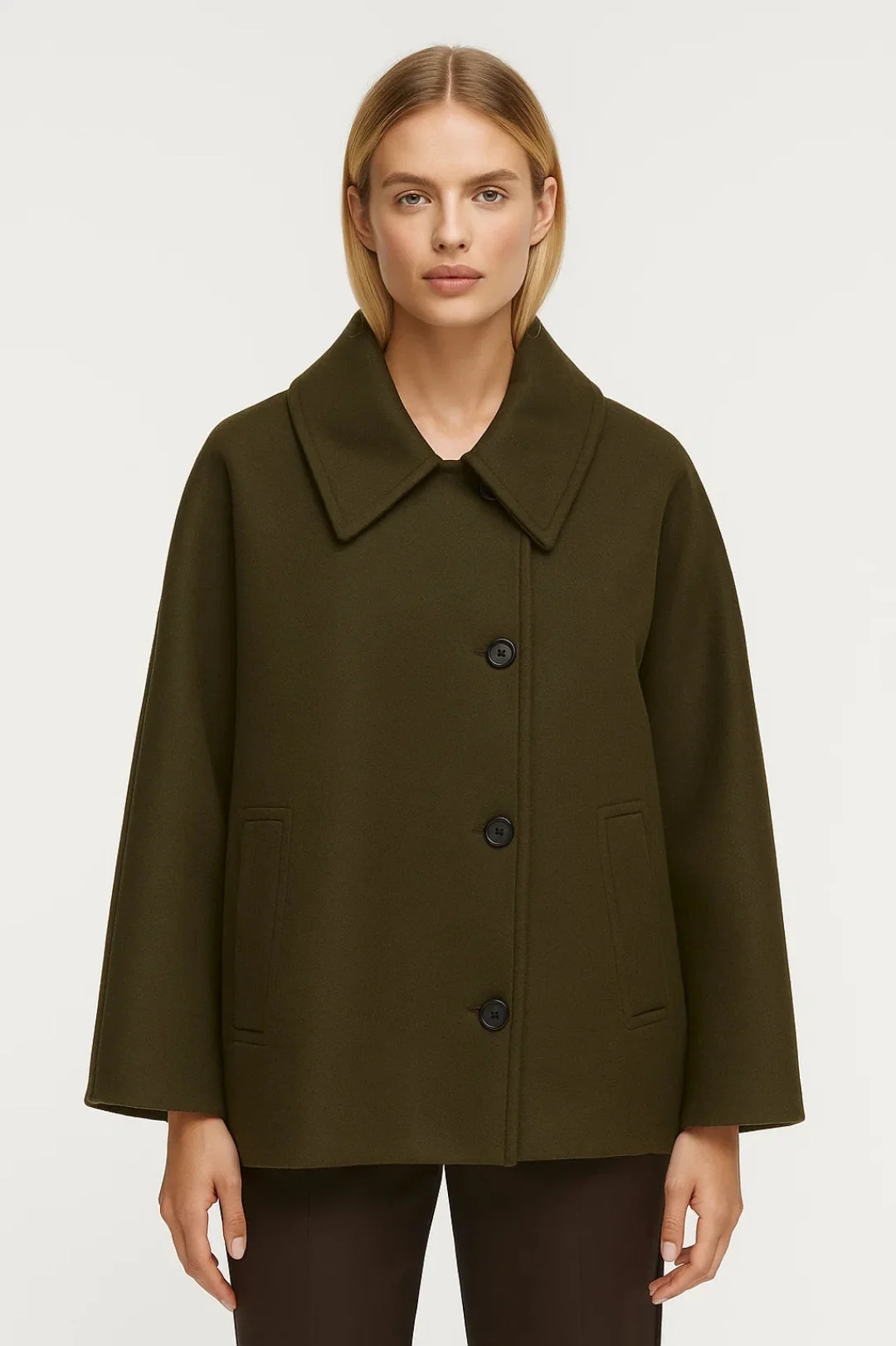 Manteau Femme | court | coupe oversize et silhouette structurée pour Hiver – Image 2