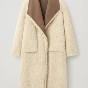 Manteau Femme | oversize | col contrasté élégant pour Hiver