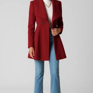 Manteau Femme | Long Croisé Structuré | Élégant et Moderne pour Hiver