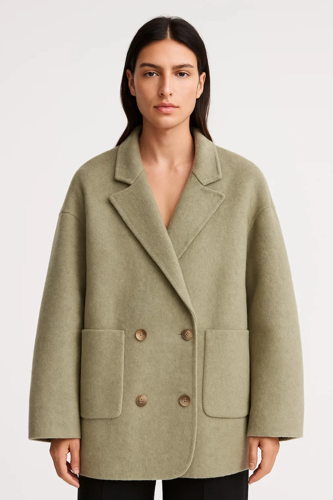 Manteau Femme | Long Croisé Élégant | Moderne et Parfait pour Hiver