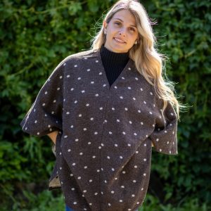 PONCHO LAINE FEMME MERINOS