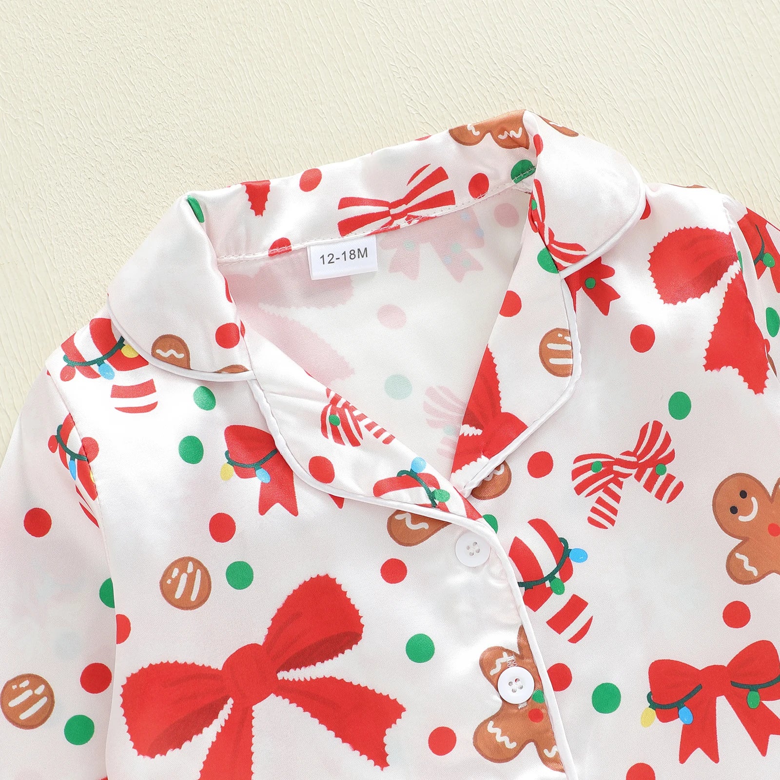 Pyjama de Noël enfant - Noeud et biscuit – Image 4