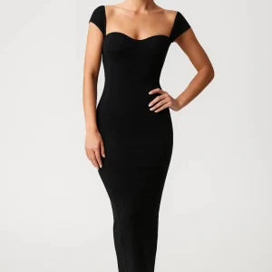 Robe Femme | Midi | Élégante | encolure carrée pour Mi-Saison