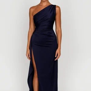 Robe Femme | Longue | Soirée | drapé asymétrique pour Été