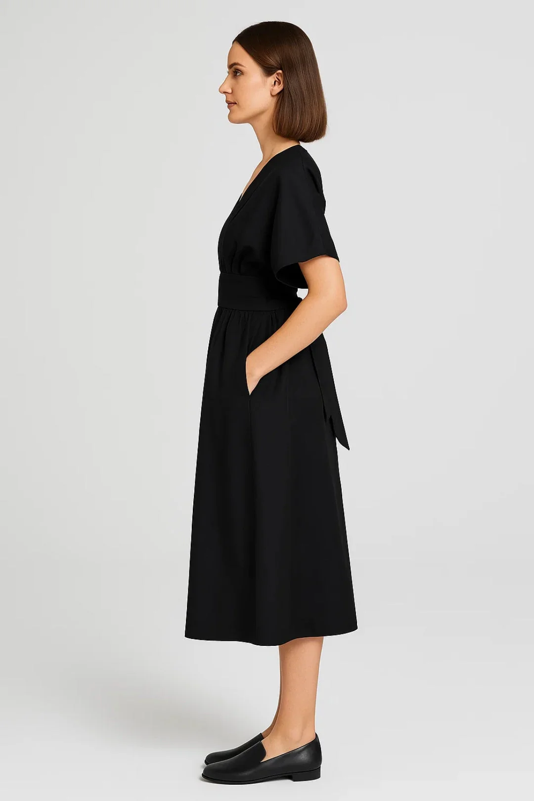 Robe Femme | Classique structuré fluide | Essentiel pour Été – Image 2