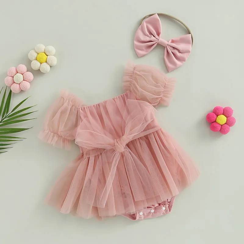 Barboteuse bébé en tulle – Image 2