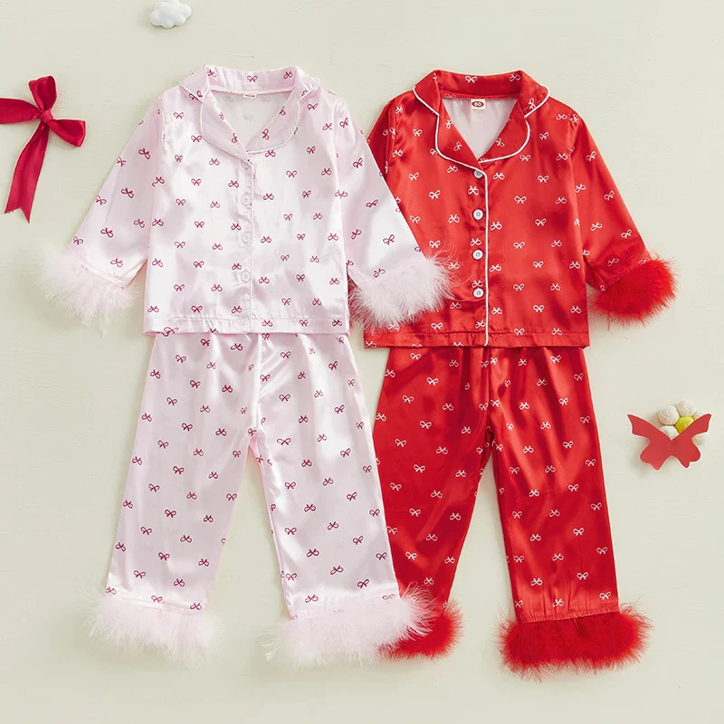 Pyjama enfant fille - Petit noeud – Image 3