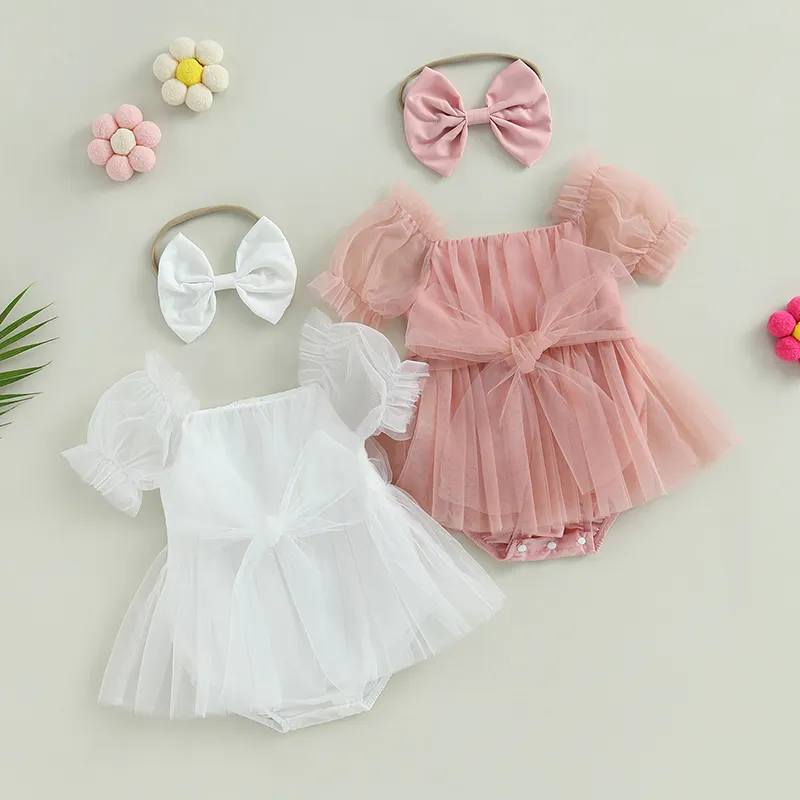 Barboteuse bébé en tulle – Image 4