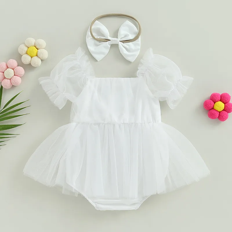 Barboteuse bébé en tulle – Image 6
