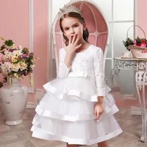 Robe de soirée fille manche longue - 48h