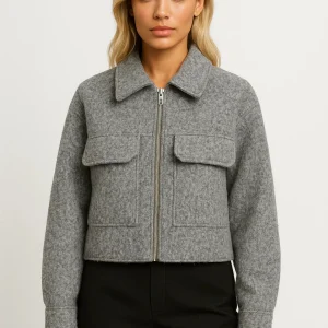 Veste courte Femme | casual chic | poches plaquées pour Automne
