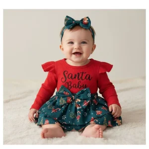 Barboteuse bébé Noël Santa