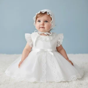 Robe baptême blanc Magnifique - 48h
