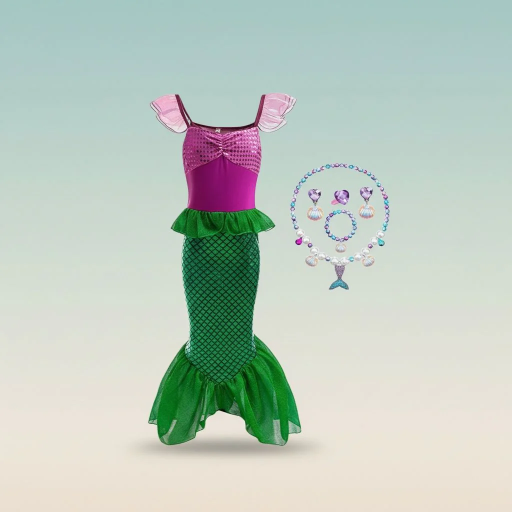 Déguisement fille - Sirène Oceana – Image 4
