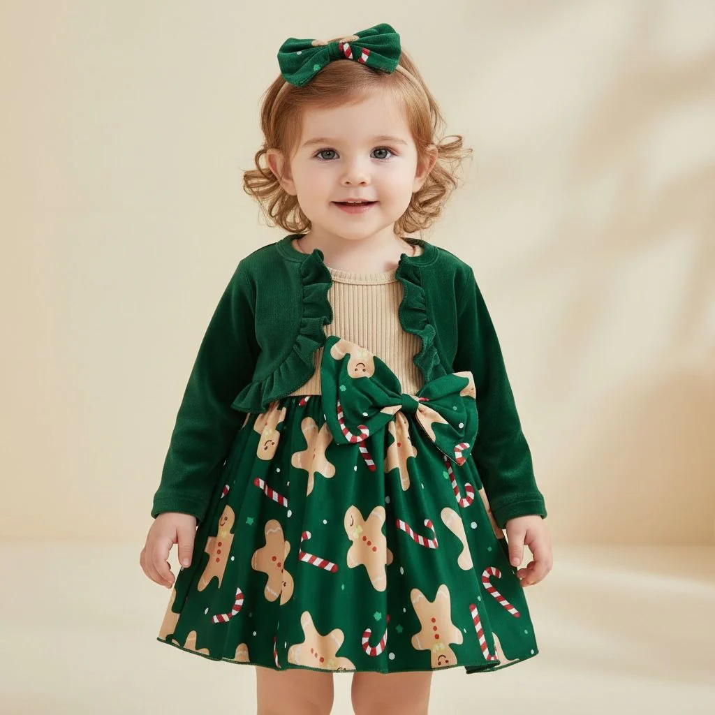 Robe bébé de Noël - 3 pièces – Image 2