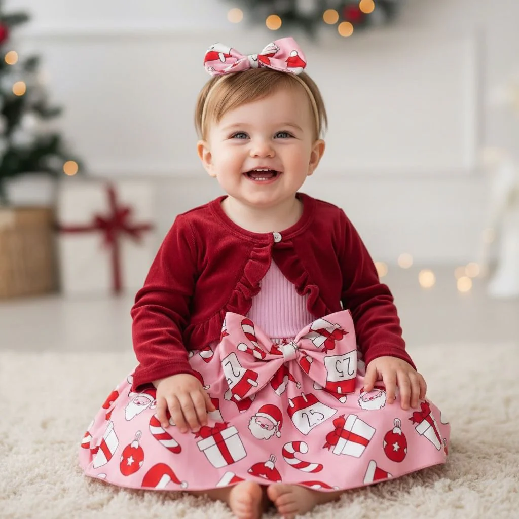 Robe bébé de Noël - 3 pièces – Image 3