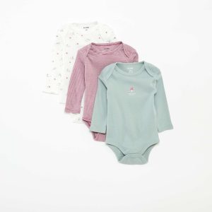 Lot de 3 bodies manches longues BLANC