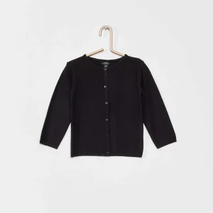 Gilet en maille fantaisie noir