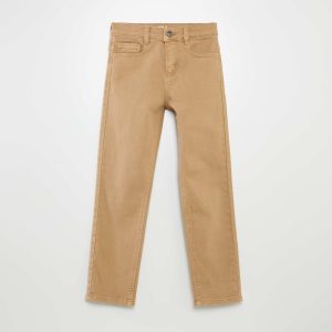 Jean slim à 5 poches Beige