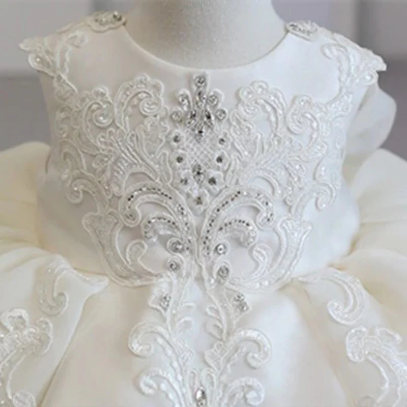 Robe cérémonie fille blanc crème – Image 4