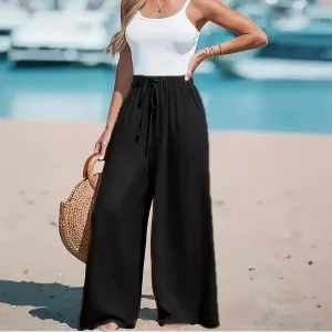 Pantalon Large Décontracté