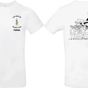 2 TSHIRTS BLANC PERSONNALISE FANNY R