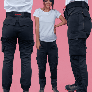 Pantalon Femme noir Ilkott AP30 avec genouillères EPI personnalisable
