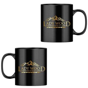 Mug Premium Lady Wood