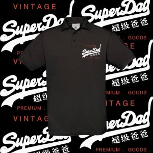 Polo homme vintage Superdad – style rétro pour super papa 💪