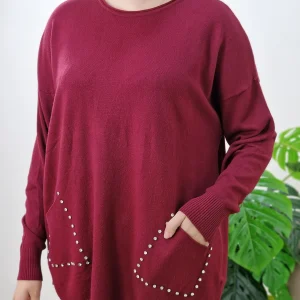 Pull en laine -Sweet Lady strass -