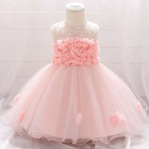 Robe bébé demoiselle d'honneur rose