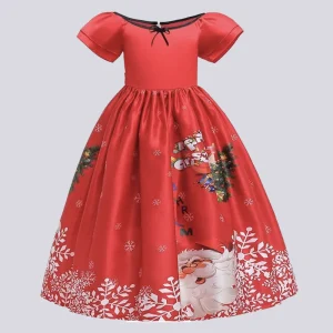 Robe longue de Noël enfant fille - Princesse