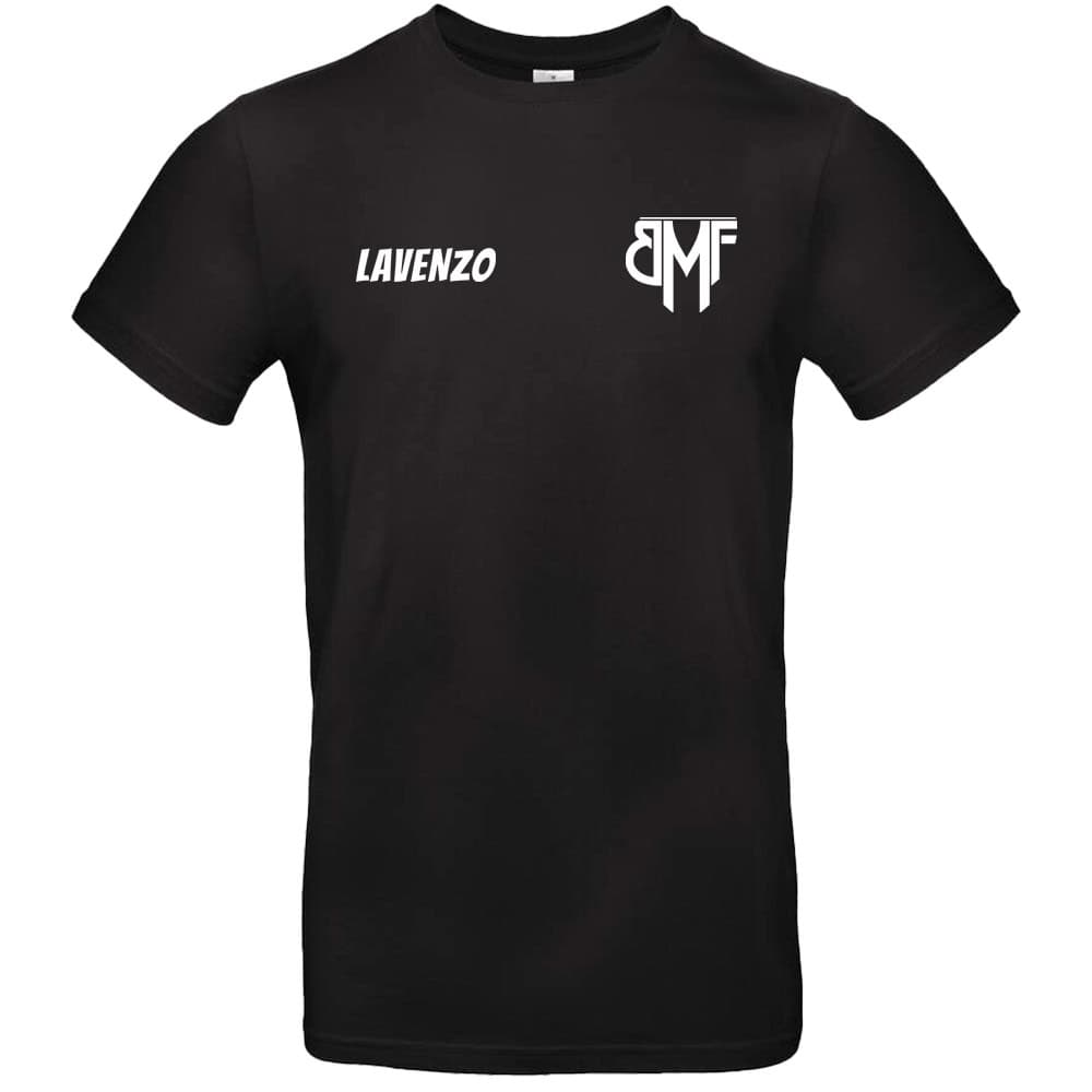 1 TEE SHIRT TAILLE L NOIR B&C E190 PERSONNALISÉ + 1 CAGOULE PERSONNALISÉE BMF LAVENZO