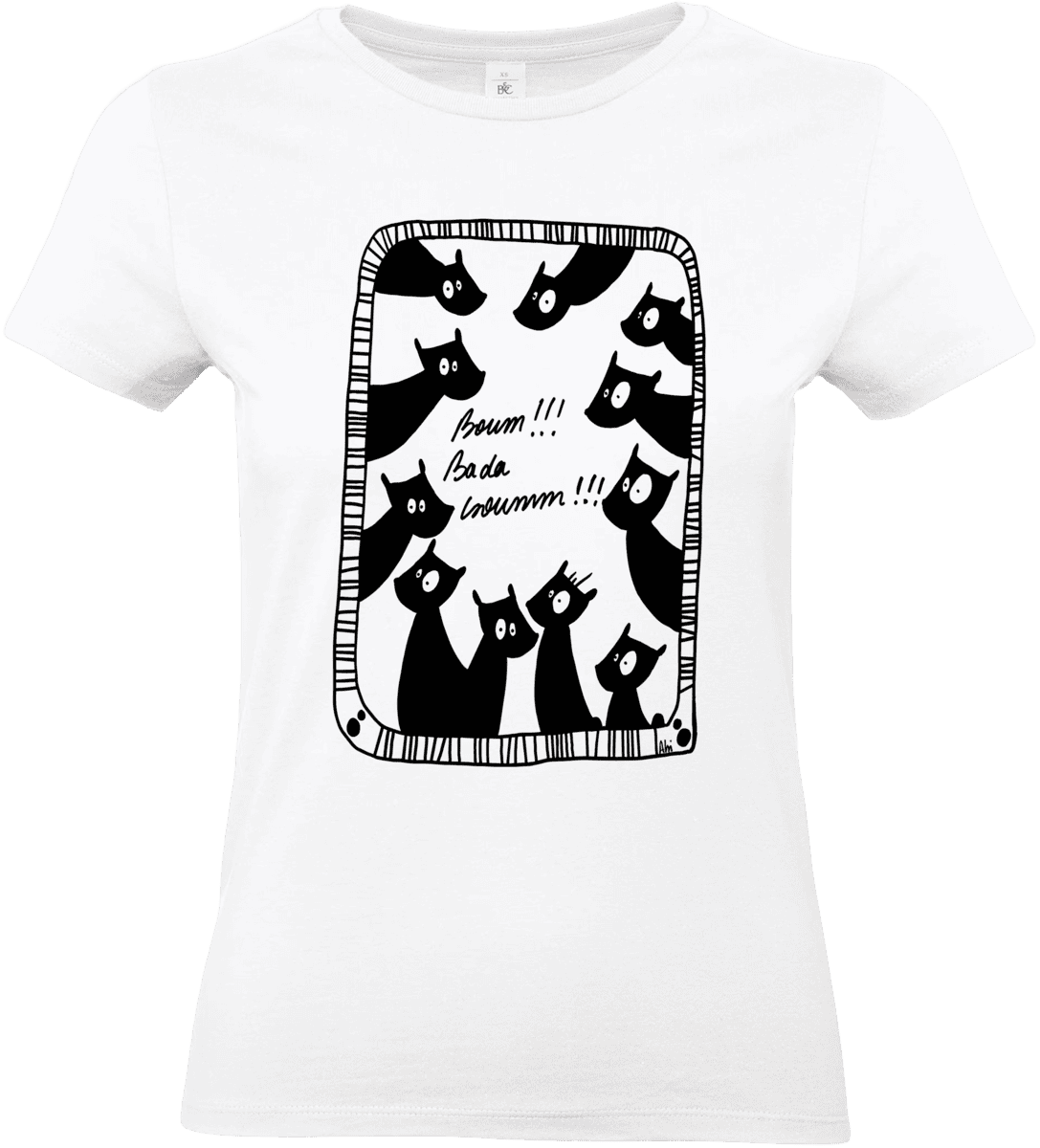 T-shirt « Boum !!! Bada boummm !!! » – Illustration Abi Illustration 🐺💥 – Image 2