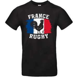 T-shirt “France Rugby – Coq & Drapeau” – Homme / Femme / Enfant – Premium 190g