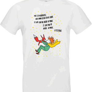 T-shirt « Citation Le Petit Prince » – Illustration Abi Illustration ⭐🦊