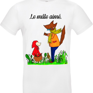 T-shirt « Le mâle aimé. » – Illustration Abi Illustration 🐺🍎