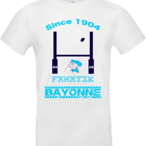 T-shirt Fanatik Bayonne – Passion rugby depuis toujours 🏉💙