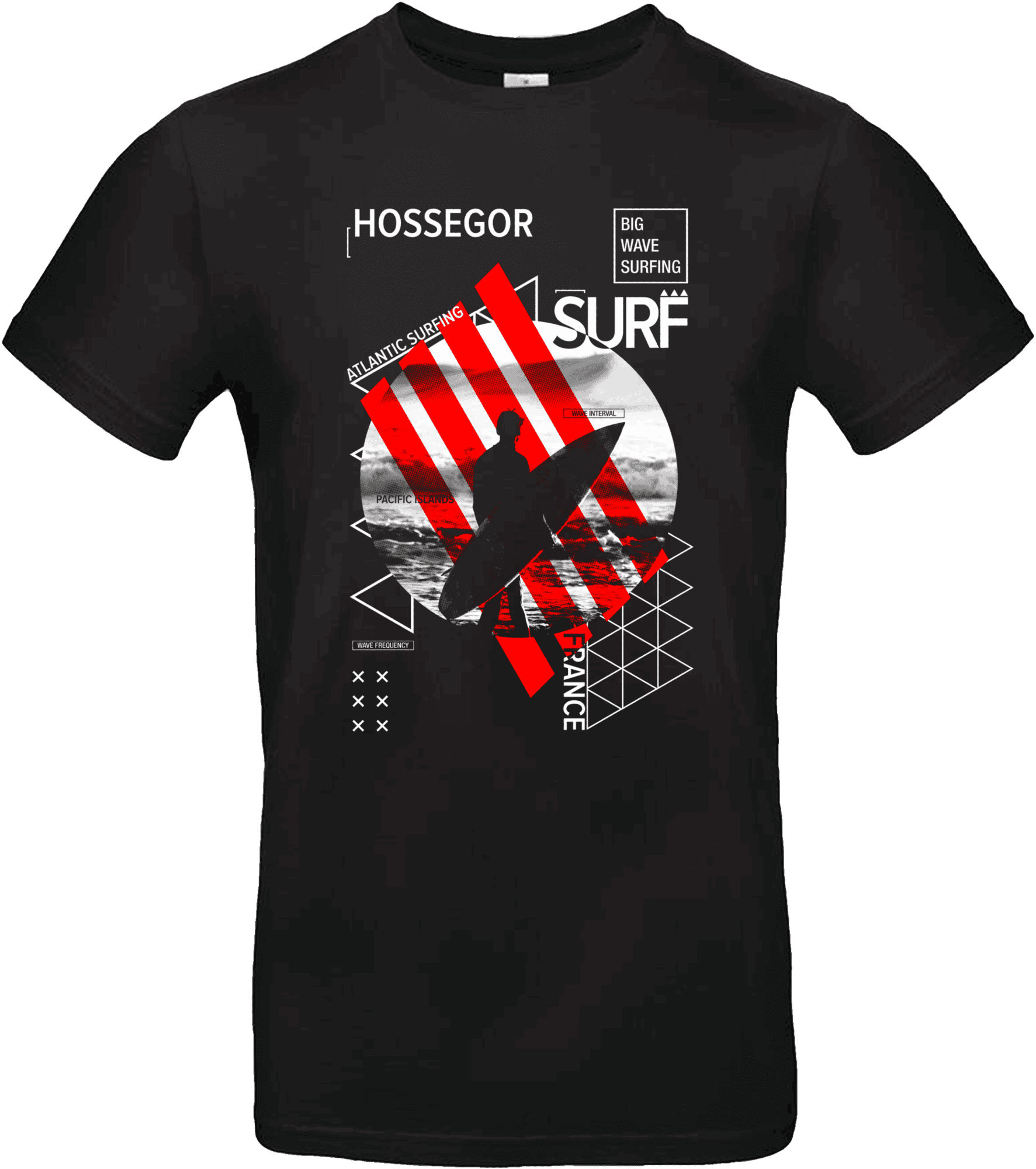 đââïž T-shirt âSurf Hossegorâ â Esprit OcĂ©an et Vagues XXL