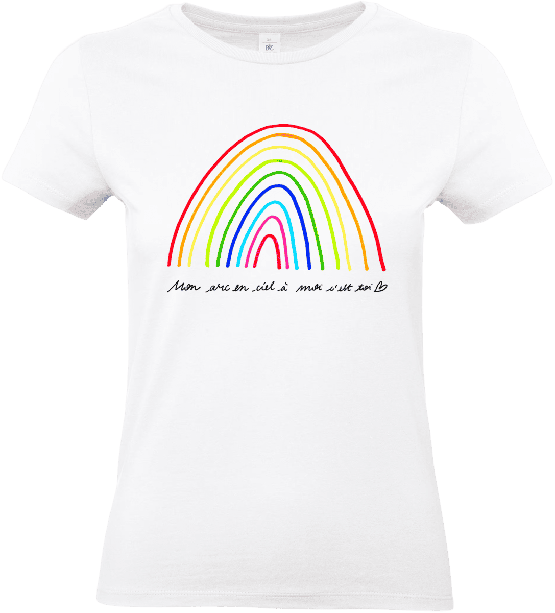 T-shirt « Mon arc-en-ciel à moi c’est toi » by Abi Illustration 🌈 – Image 4