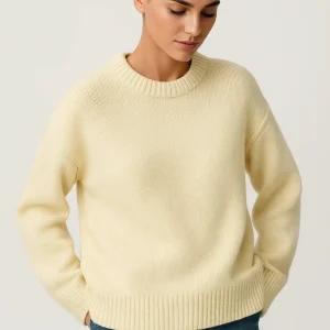 Pull Minimaliste Femme | Pull Col Rond Classique | Doux et Confortable
